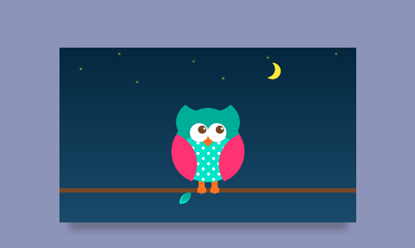 owl CSS illustration